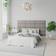 Aspire EasyMount Plush Upholstered Wall Panels Silver Headboard 75cm