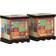 vidaXL Mango Wood Multicolour Nattbord 35x40cm 2st