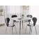 Beliani Odeon Marble Effect White Dining Table 120cm