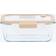 Pebbly Vacuum Seal Glass Storage 1.2L Clear Food Container