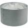 ValueLights Reni Medium Grey Velvet with Chrome Inner Ceiling Lamp Shade