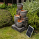 Teamson Home 4-Tier Cascading Bowl Solar Powered Water Fountain