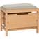 Hübsch Bifi Bänk Sand Natural 60 x 40 x 45 cm Sittbänk
