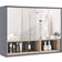 Homcom Wall-Mounted Mirrored Bathroom Cabinet Grey