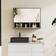Homcom Wall-Mounted Mirrored Bathroom Cabinet Grey