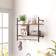 Homcom Unit with 4 Hooks Wall Shelf