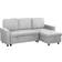 Homcom Pull Out L Shape Corner Sofa 200cm 2pcs 3 Seater