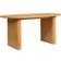 Birlea Oval Fluted Brown Dining Table 45cm