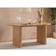 Birlea Oval Fluted Brown Dining Table 45cm
