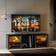 Homcom 160cm Unit with LED Lights TV Bench