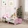 Aiyaplay Ballet Theme Toddler Bed Frame with Safety Rails