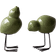 DBKD Swedish Birds Påskedekoration 2-pak Shiny Green Påskepynt 8cm 2stk