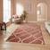 Catherine Lansfield Linear Curve Terracotta Rug - Orange