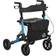 Homcom Folding Rollator Walker With Seat 4 Wheels