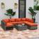 OutSunny 8 Pieces Patio Rattan Sofa Outdoor Lounge Set