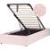 Beliani Ottoman Dinan 90 x 200 cm Pink Frame Bed