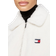 Tommy Jeans Zip Up Faux Fur Crop Jacket - Ivory