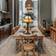 WACEH Simple European Retro Bronze/Multicolour Bordslampa
