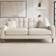Solace+Co Jude 3 Seater Midcentury Fabric Sofa