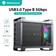 Yottamaster RGB Aluminum 5 Bay Type B Hard Drive Enclosure