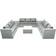 Fimous Rattan Garden Furniture 9 Seater Outdoor Lounge Set