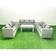Fimous Rattan Garden Furniture 9 Seater Outdoor Lounge Set