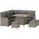 OutSunny 6 Pcs Rattan Garden Furniture Sectional Corner Sofa Outdoor Lounge Set