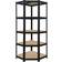 Regalux Corner 5 Level Black Reolsystem 70x180cm