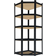 Regalux Corner 5 Level Black Reolsystem 70x180cm