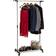 B2X Hanger on Wheels Silver/Black Clothes Rack 151x162cm