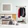 B2X Hanger on Wheels Silver/Black Clothes Rack 151x162cm