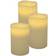 BURI Pillar White LED Candle 20cm 3pcs