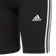 adidas Girl's Essentials 3-Stripes Cotton Bike Tights - Black/White (IC3628)