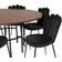 Venture Home Hjallese Black/Brown Spisegruppe 140cm 5st