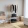 vidaXL 4008910 Natural/Grey Bøjler 96x150.5cm