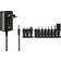 Goobay 64569 Universal-Netzteil 3 V 12 V, max. 18 W DC Wechseladapter Ersatznetzteil für TV, Router, LED Streifen Variable Spannung USB C, USB A, Micro USB inkl. 11 Adapter/ Schwarz