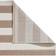 Catherine Lansfield Cove Stripe Natural Rug Brown