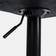 OHS Swivel Black Bar Stool 50.5cm 2pcs