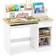 Costway Wooden Study Desk Natural 101 x 54 x 12 cm
