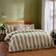 Wylder Nature Birdie Stripe Ruffle Set Duvet Cover Pink, Natural