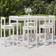 vidaXL 7 Piece Garden White Outdoor Bar Set, 1 Table incl. 6 Chairs