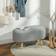 Homcom Ottoman Charcoal Grey Storage Bench