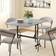 Homcom Mobile Drop Leaf Grey Small Table