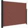vidaXL Sidemarkise 160 x 600 cm Sammenrullelig Brun