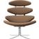 Fredericia Furniture Corona Chair 5000 Brushed Steel W88 x D82 x H97 x 42 cm Loungestol