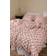 Ellos Sengesett Milly Check Bomull 2 eller 3 Deler Rosa Dynetrekk Hvit, Rosa (240x220cm)