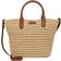 Lauren Ralph Lauren Woven Straw Medium Brie Tote Bag - Beige