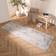 OHS Abstract Washable Carpet 80cm x 150cm Black, White 80.0x150.0cm