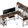 Homcom Reversible Corner with USB Port Writing Desk