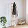 vidaXL Bamboo Coat Stand with Hooks and Shelves 38.5 x 30 x 156 cm Clothes Rack